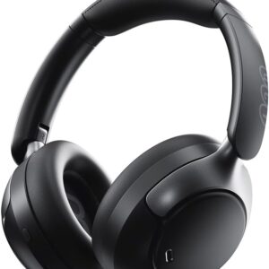 QCY H3 PRO ANC Fone de Ouvido Bluetooth, Headphone ANC Adaptáveis, Cancelamento Ativo de Ruído de 50 dB, Áudio sem fio de Alta Resolução LDAC, 55 Horas de Reprodução, Preto (H3PRO-BLACK)